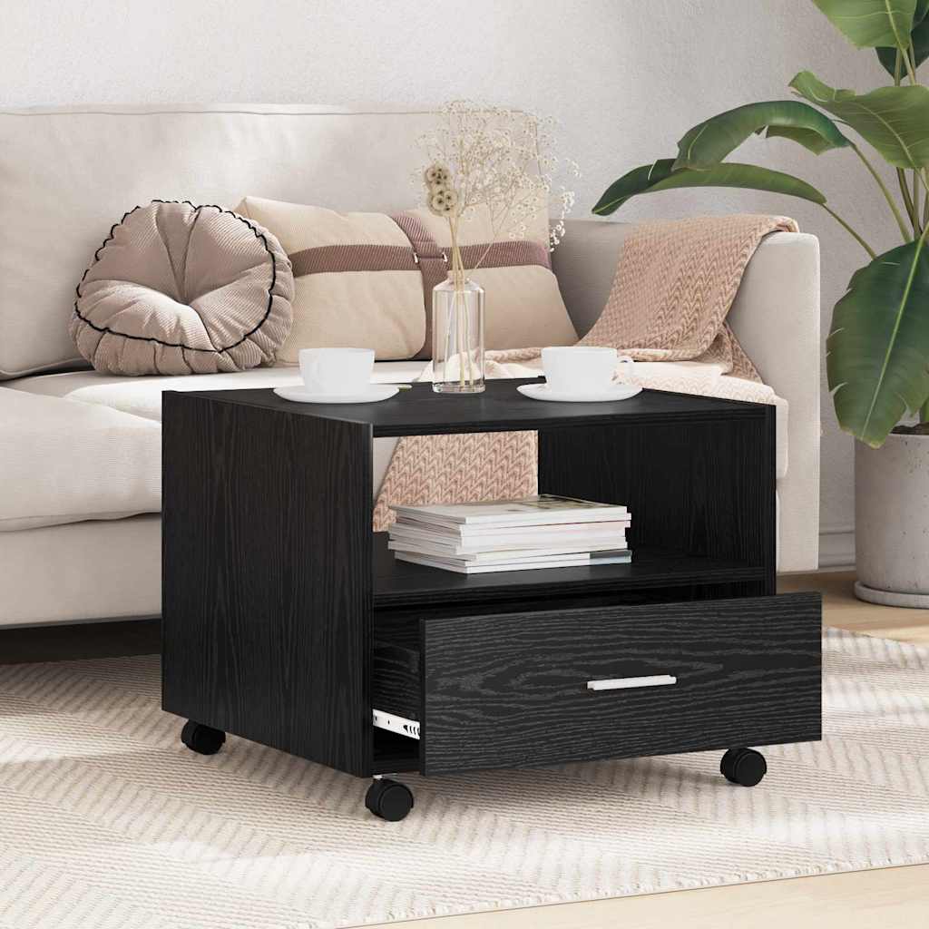 Sofabord Sort eg 55 x 55 x 45cm Konstrueret træ