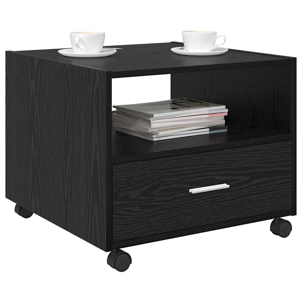Sofabord Sort eg 55 x 55 x 45cm Konstrueret træ