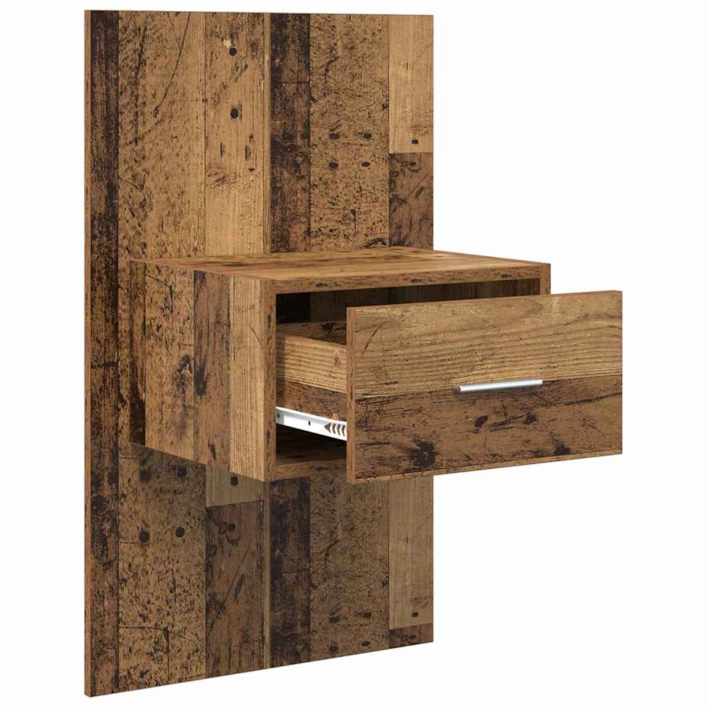 Natskab 2 pcs Gammelt træ 50 x 32,5 x 80 cm Konstrueret træ