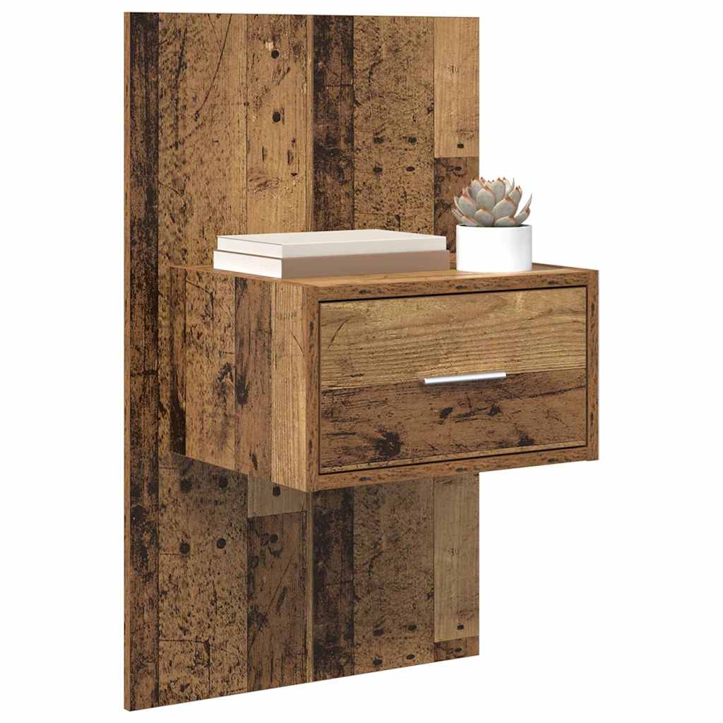 Natskab 2 pcs Gammelt træ 50 x 32,5 x 80 cm Konstrueret træ