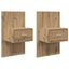 Natskab 2 pcs Artisan Egetræ 50 x 32,5 x 80 cm Konstrueret træ