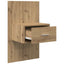 Natskab 2 pcs Artisan Egetræ 50 x 32,5 x 80 cm Konstrueret træ