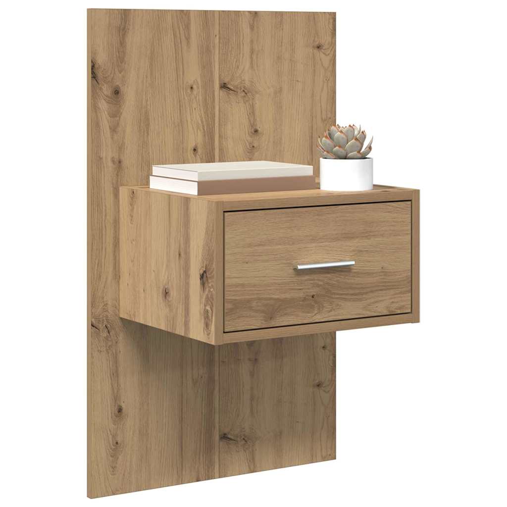 Natskab 2 pcs Artisan Egetræ 50 x 32,5 x 80 cm Konstrueret træ
