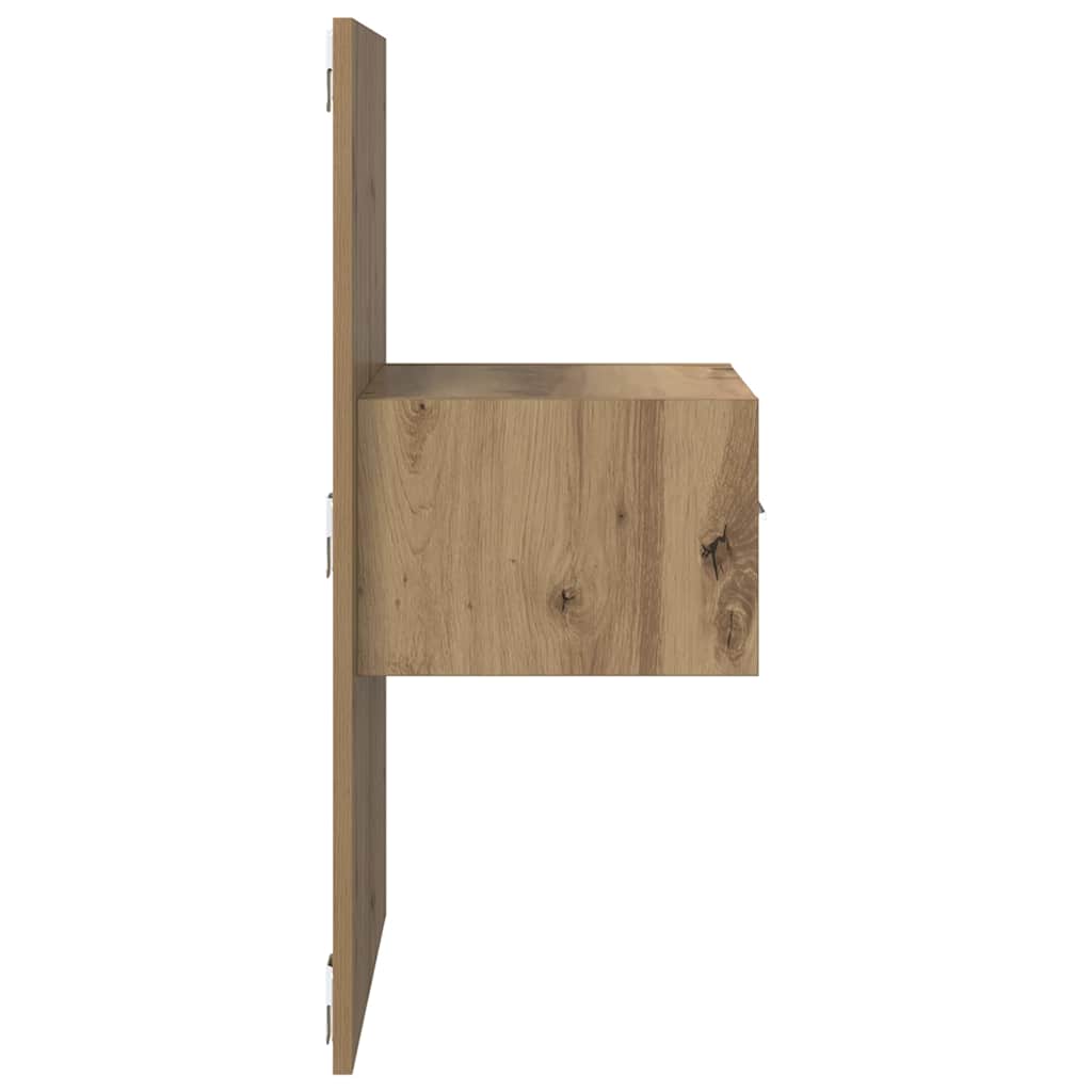 Natskab 2 pcs Artisan Egetræ 50 x 32,5 x 80 cm Konstrueret træ