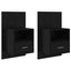 Natskab 2 pcs Sort eg 50 x 32,5 x 80 cm Konstrueret træ