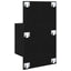 Natskab 2 pcs Sort eg 50 x 32,5 x 80 cm Konstrueret træ