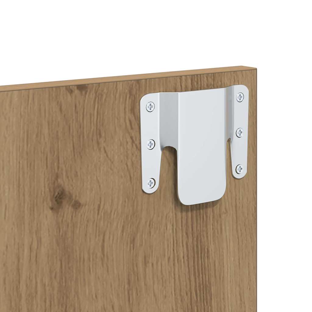 Vægmonteret natbord 2 pcs Artisan Egetræ 48,5 x 32,5 x 80 cm