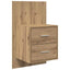 Vægmonteret natbord 2 pcs Artisan Egetræ 48,5 x 32,5 x 80 cm