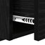 Vægmonteret natbord 2 pcs Sort eg 48,5 x 32,5 x 80 cm