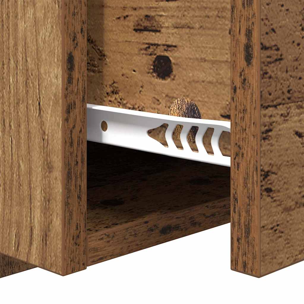 Natskab 2 pcs Gammelt træ 50 x 32,5 x 80 cm Konstrueret træ