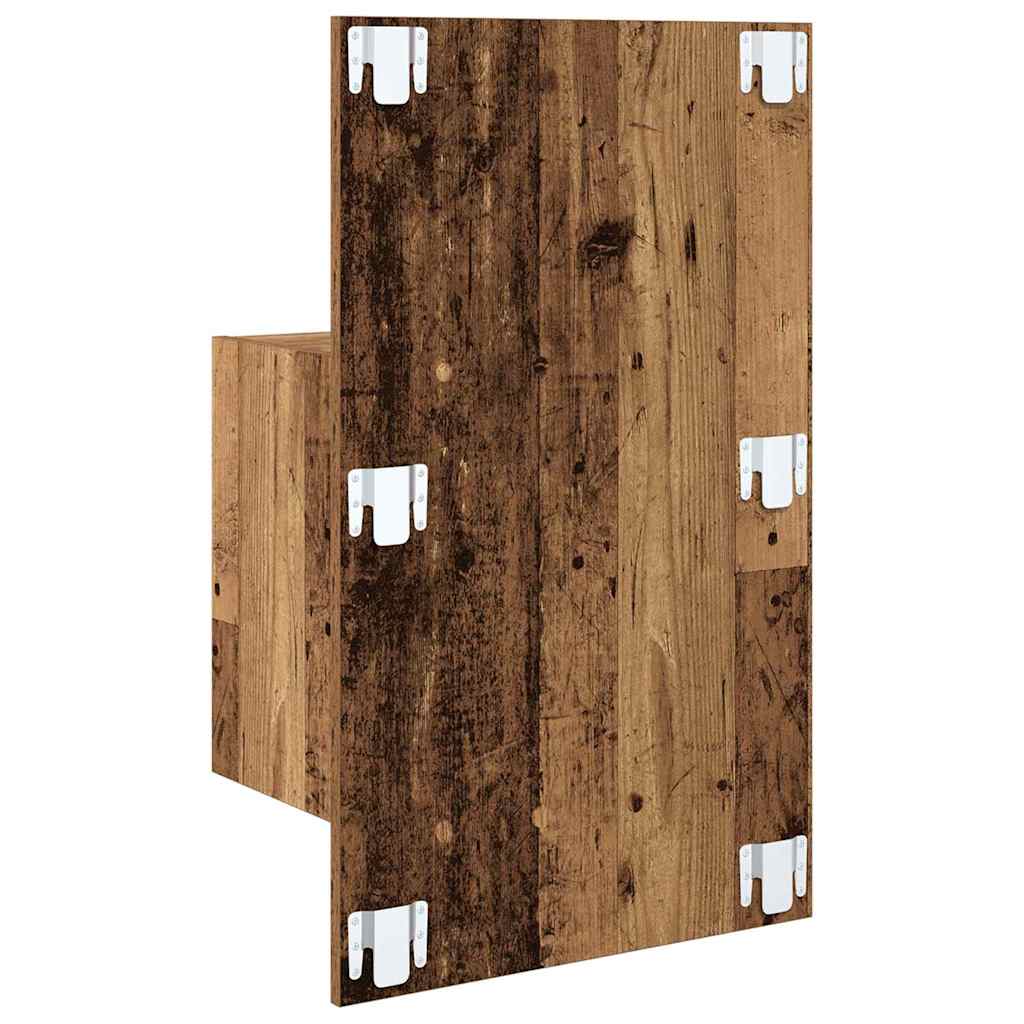 Natskab 2 pcs Gammelt træ 50 x 32,5 x 80 cm Konstrueret træ