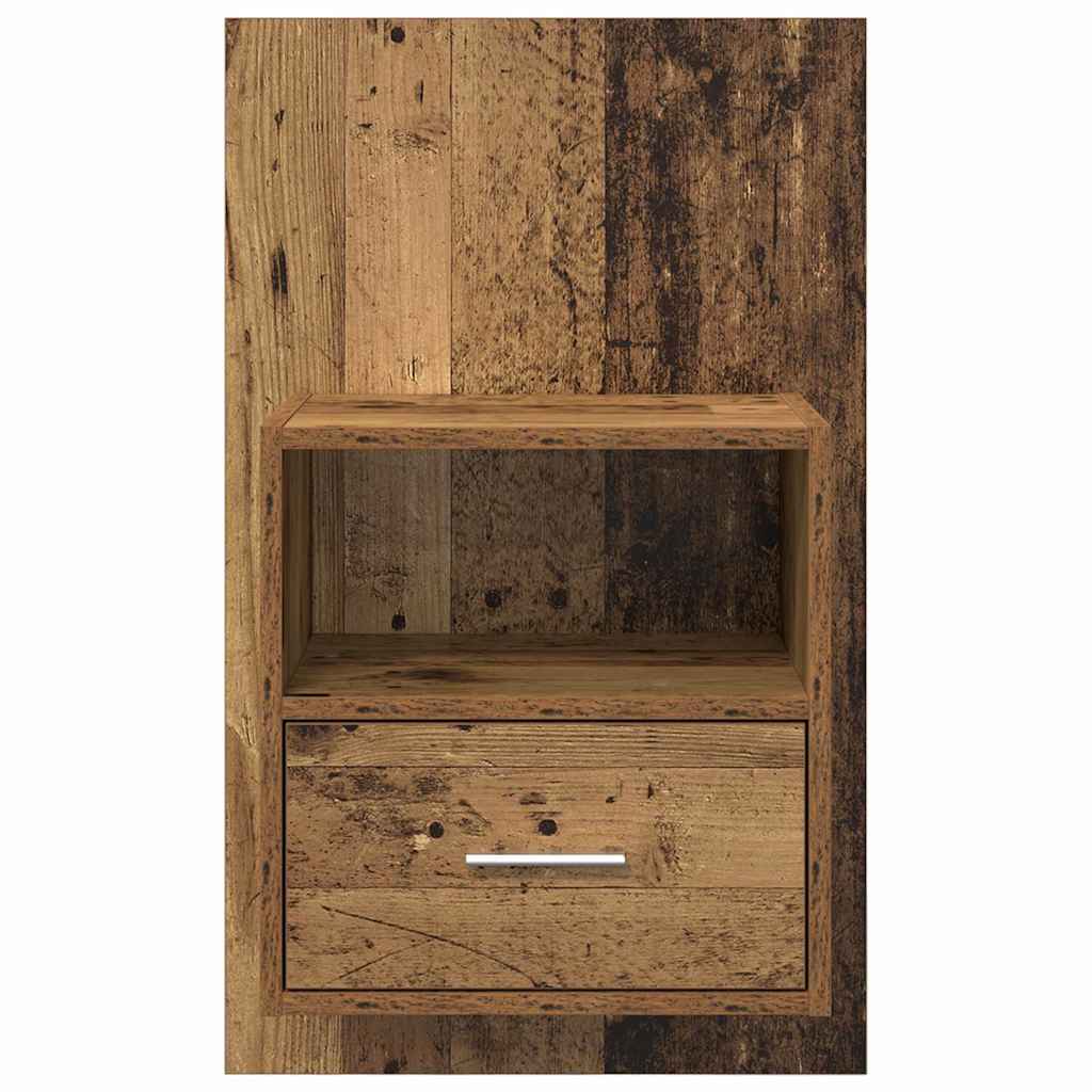 Natskab 2 pcs Gammelt træ 50 x 32,5 x 80 cm Konstrueret træ