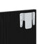Natskab 2 pcs Sort eg 50 x 32,5 x 80 cm Konstrueret træ