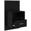 Natskab 2 pcs Sort eg 50 x 32,5 x 80 cm Konstrueret træ