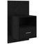 Natskab 2 pcs Sort eg 50 x 32,5 x 80 cm Konstrueret træ