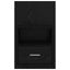 Natskab 2 pcs Sort eg 50 x 32,5 x 80 cm Konstrueret træ