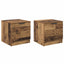Sengeskab 2 pcs Gammelt træ 40 x 39 x 40 cm Konstrueret træ