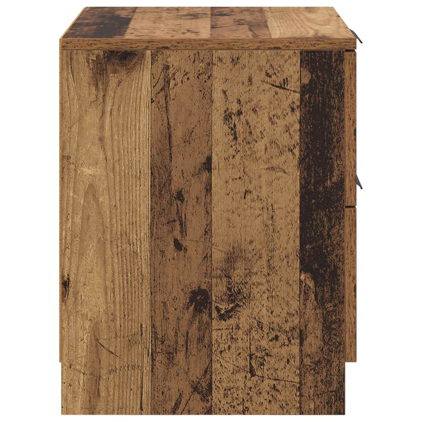 Natskab 2 pcs Gammelt træ 45 x 39 x 50cm Konstrueret træ