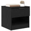 Sengeskab 2 pcs Sort eg 40 x 39 x 40 cm Konstrueret træ
