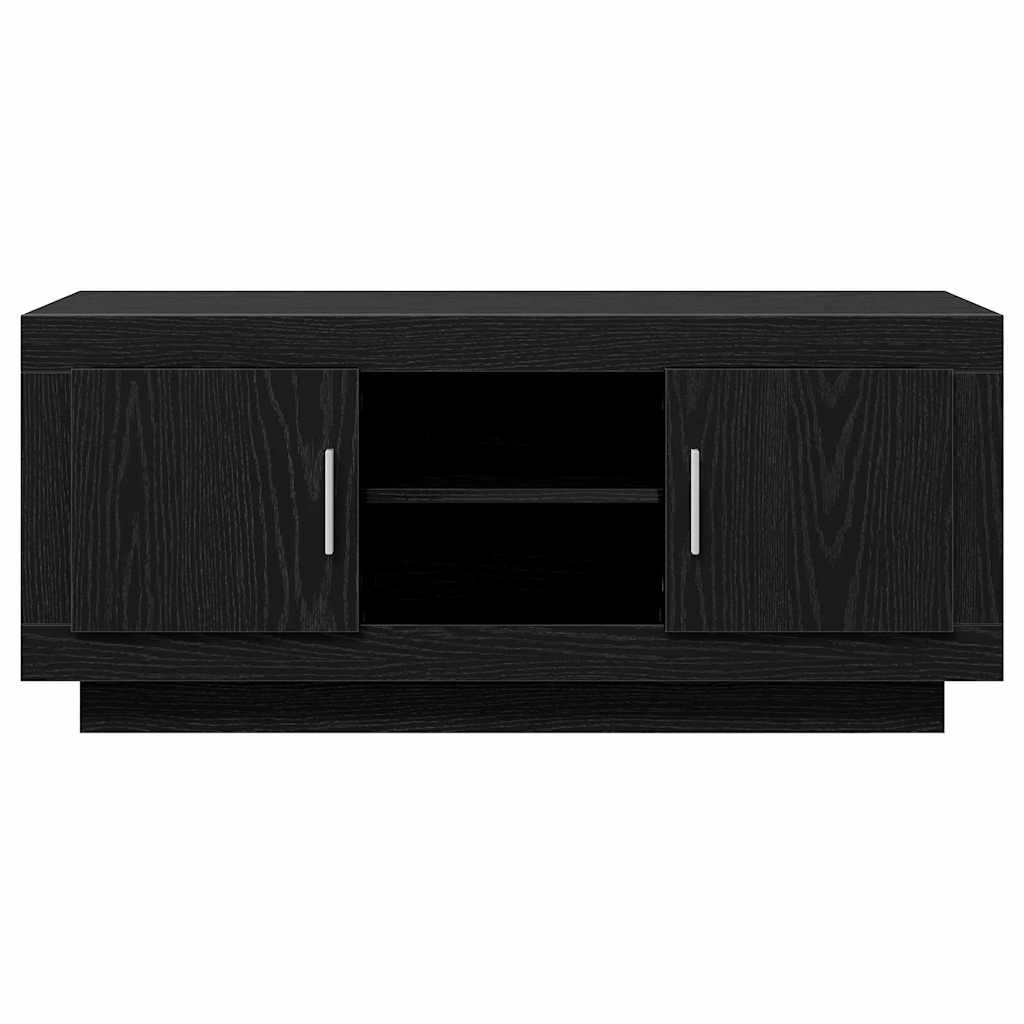TV-skab Sort eg 102 x 35 x 45 cm Konstrueret træ