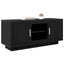TV-skab Sort eg 102 x 35 x 45 cm Konstrueret træ