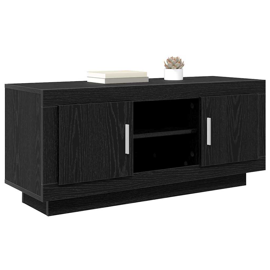 TV-skab Sort eg 102 x 35 x 45 cm Konstrueret træ