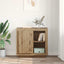 Sideboard Artisan Egetræ 80 x 40 x 75 cm Konstrueret træ