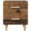 Sengeskab 2 pcs Gammelt træ 40 x 35 x 47,5 cm Konstrueret træ