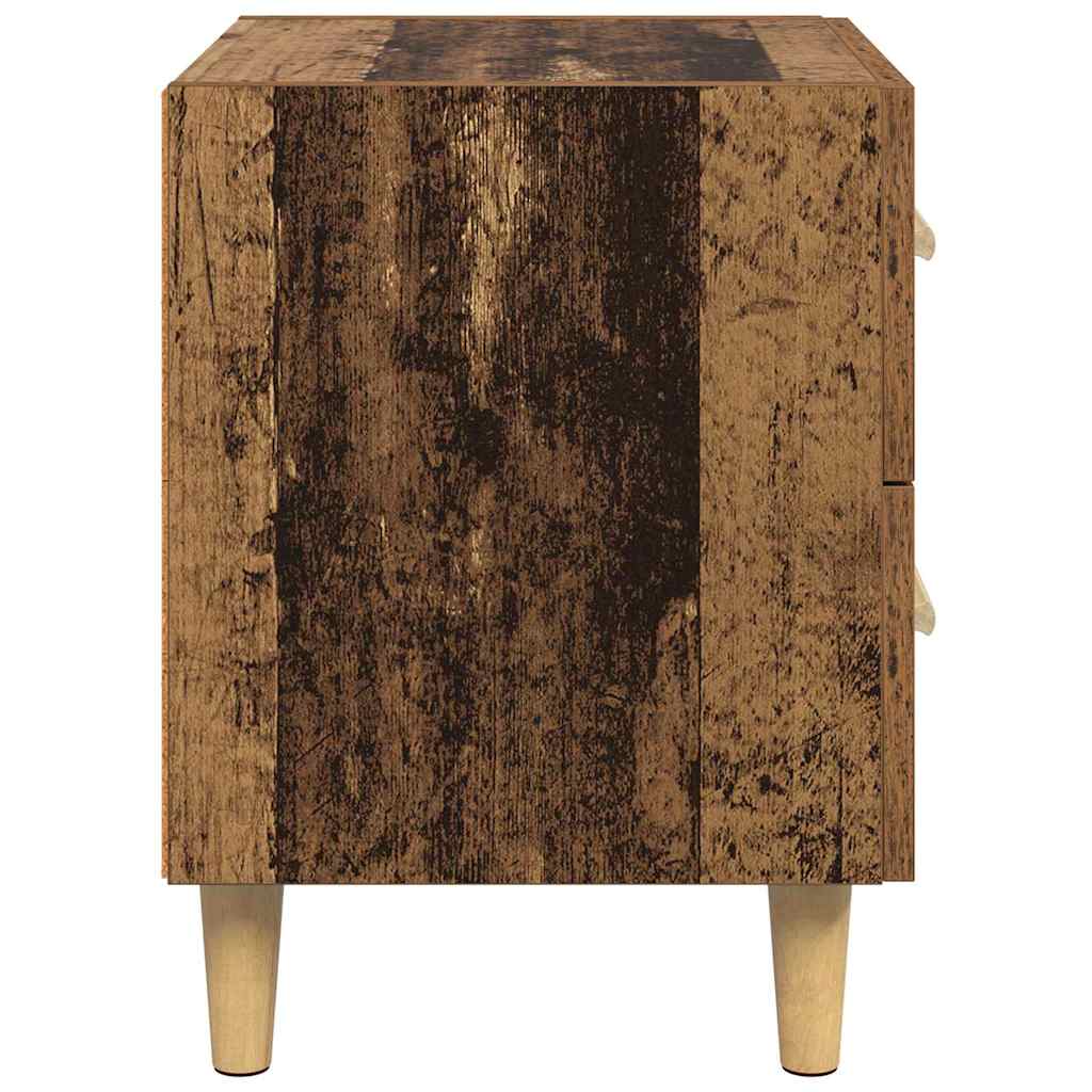 Sengeskab 2 pcs Gammelt træ 40 x 35 x 47,5 cm Konstrueret træ