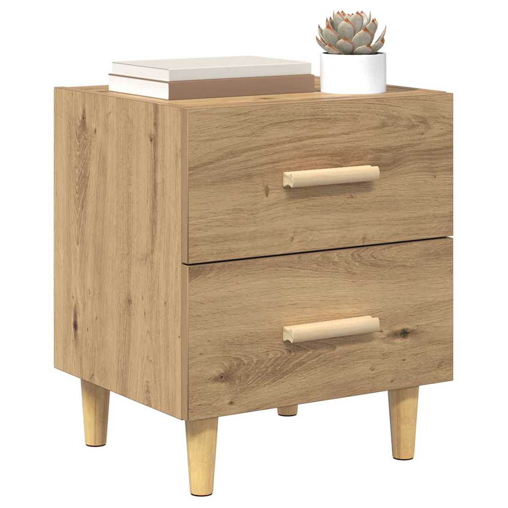 Sengeskab med skuffe 2 pcs Artisan Egetræ 40 x 35 x 47,5 cm