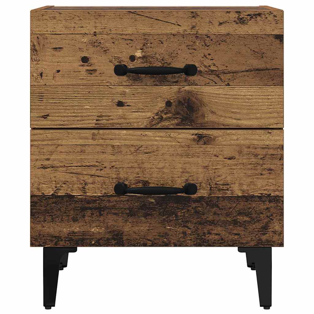 Sengeskab Gammelt træ 40 x 35 x 47,5 cm Konstrueret træ