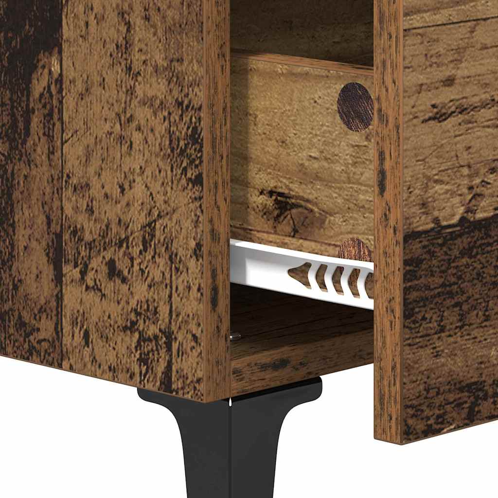 Sengeskab 2 pcs Gammelt træ 40 x 35 x 47,5 cm Konstrueret træ