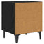 Sengeskab 2 pcs Sort eg 40 x 35 x 47,5 cm Konstrueret træ
