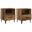 Natskab 2 pcs Gammelt træ 40 x 35 x 47,5 cm Konstrueret træ