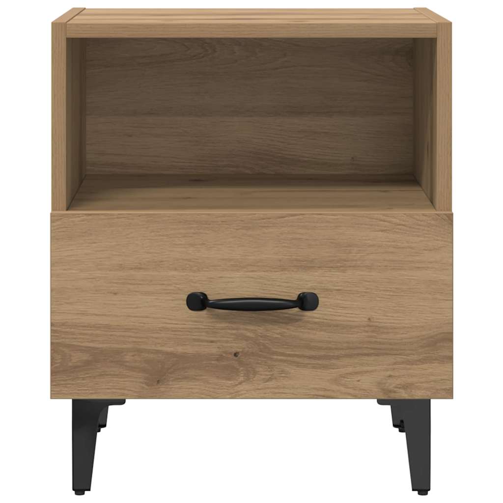 Natskab 2 pcs Artisan Egetræ 40 x 35 x 47,5 cm Konstrueret træ