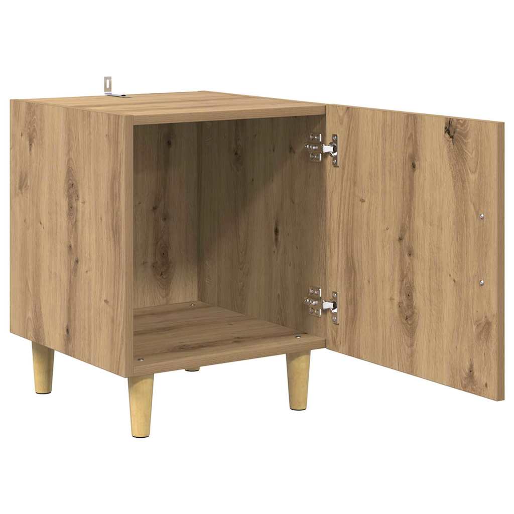 Natskab 2 pcs Artisan Egetræ 40 x 40 x 50 cm Konstrueret træ