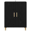 Sideboard Sort eg 70 x 34 x 90 cm Konstrueret træ