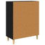 Sideboard Sort eg 69,5 x 34 x 90 cm Konstrueret træ