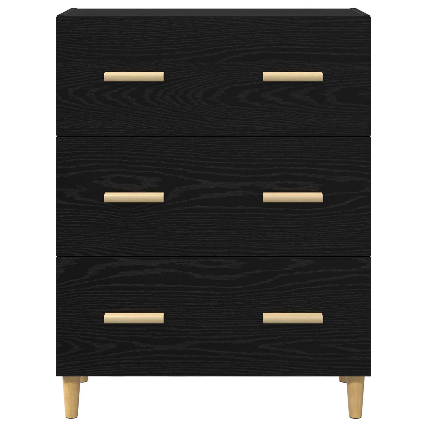 Sideboard Sort eg 69,5 x 34 x 90 cm Konstrueret træ