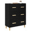 Sideboard Sort eg 69,5 x 34 x 90 cm Konstrueret træ