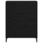 Sideboard Sort eg 69,5 x 34 x 90 cm Ingeniørt træ og jern