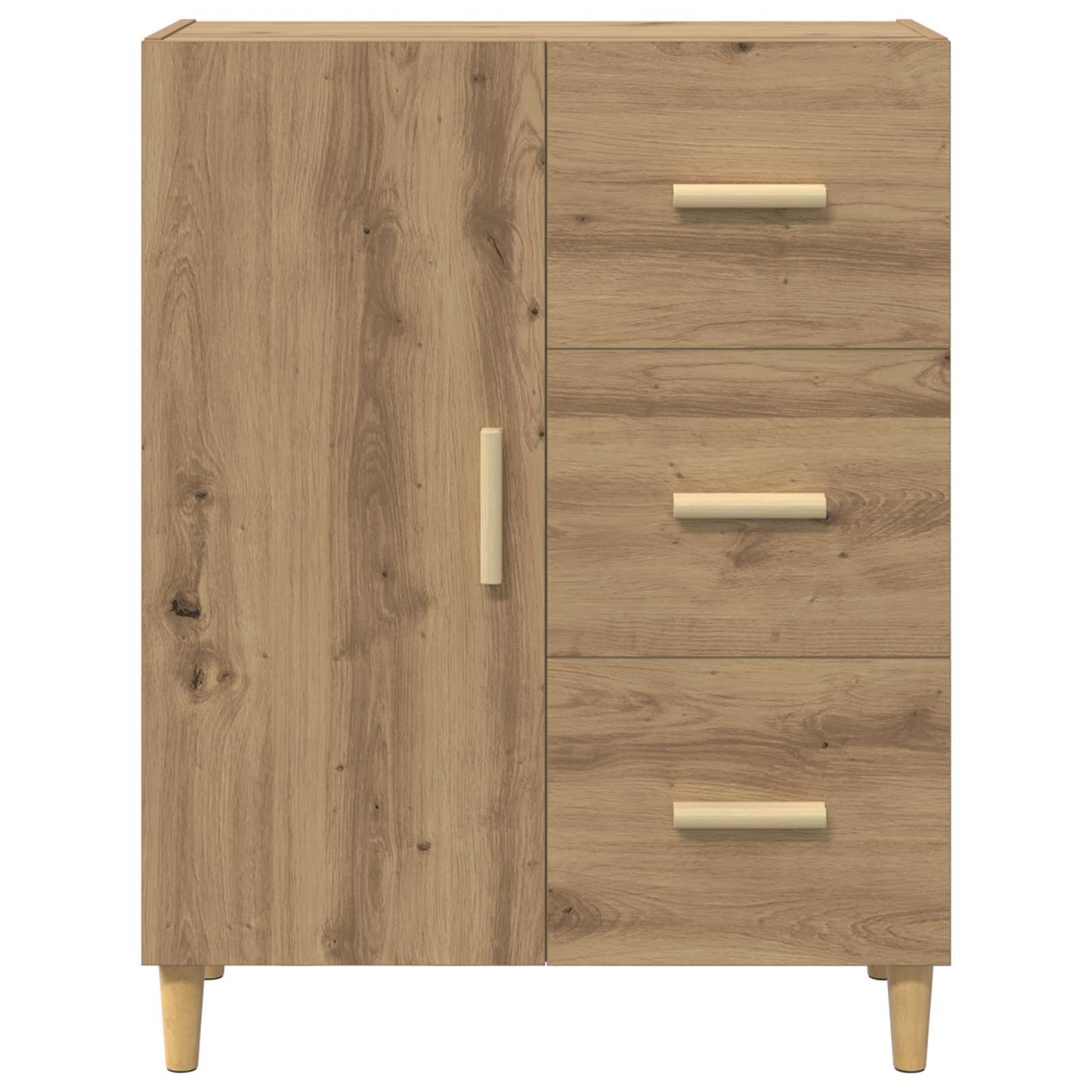 Sideboard Artisan Egetræ 34 x 69,5 x 90 cm Konstrueret træ