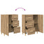 Sideboard Artisan Egetræ 34 x 69,5 x 90 cm Konstrueret træ