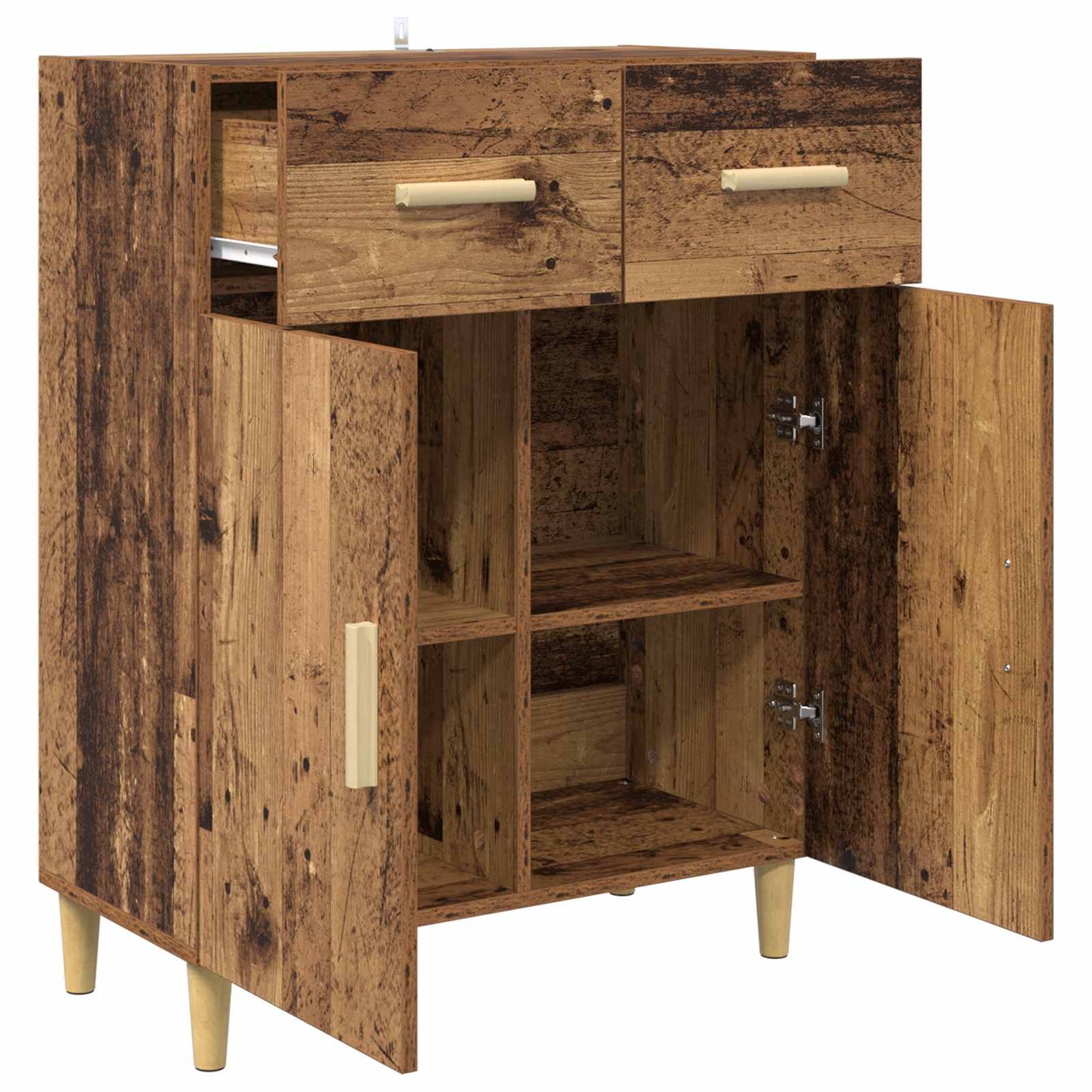 Sideboard Gammelt træ 34 x 69.5 x 89 cm Konstrueret træ