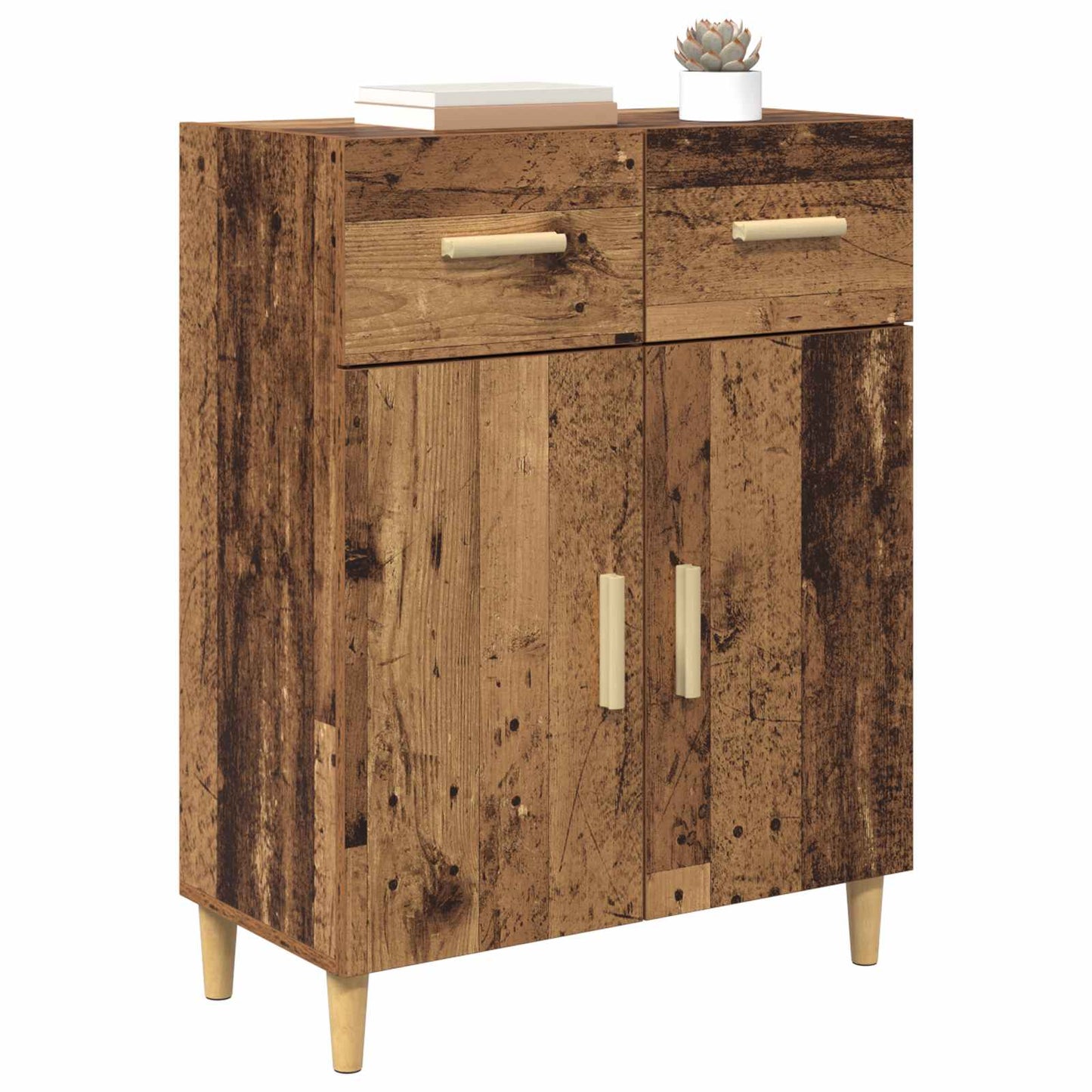 Sideboard Gammelt træ 34 x 69.5 x 89 cm Konstrueret træ