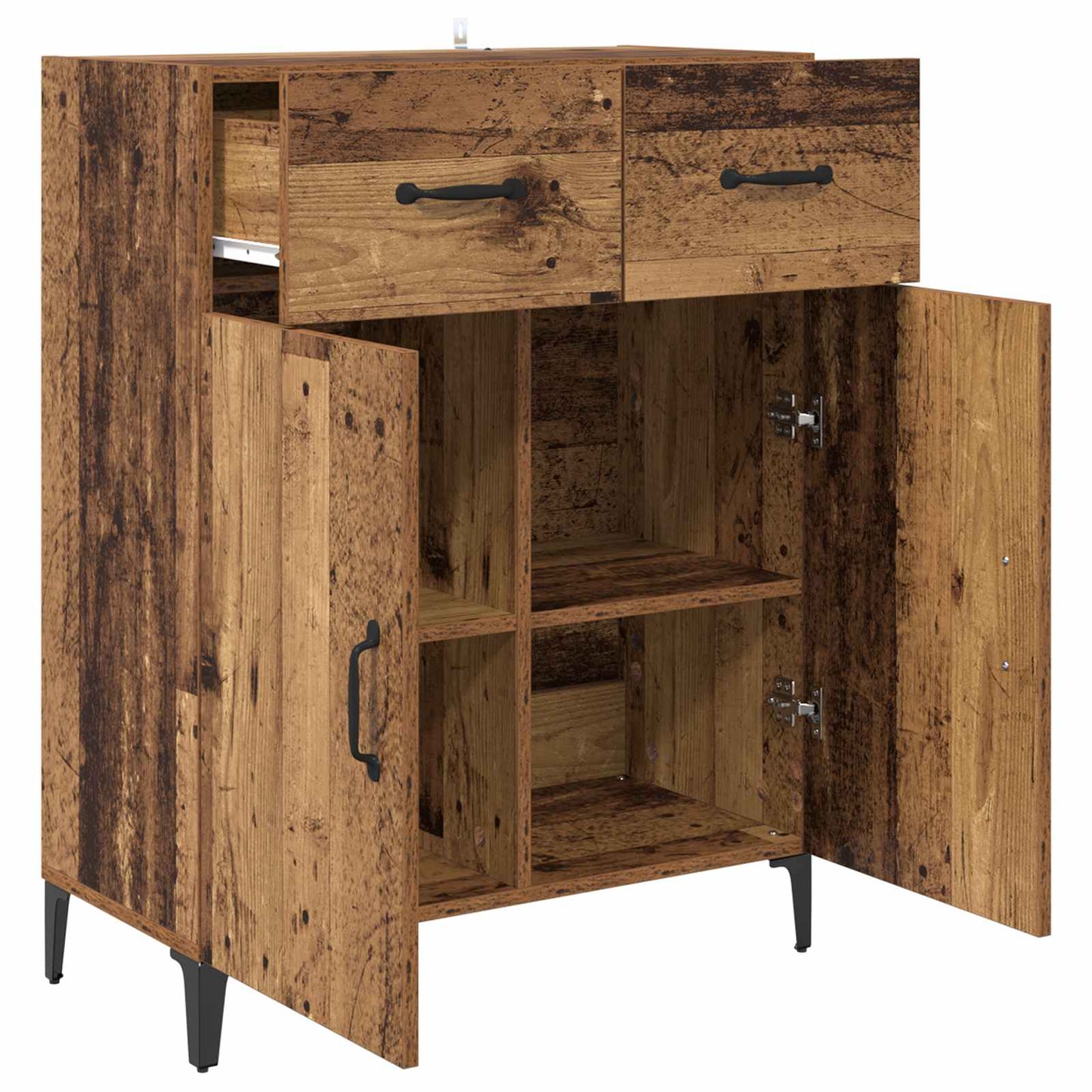 Sideboard Gammelt træ 69,5 x 34 x 90 cm Konstrueret træ
