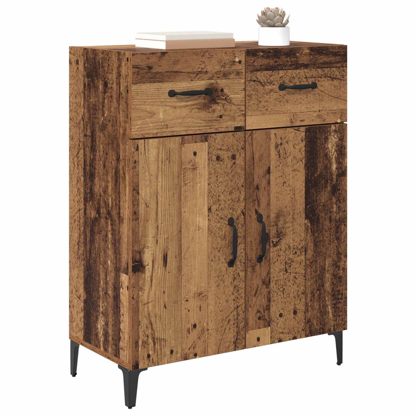 Sideboard Gammelt træ 69,5 x 34 x 90 cm Konstrueret træ