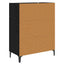 Sideboard Sort eg 69,5 x 34 x 90 cm Konstrueret træ
