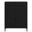 Sideboard Sort eg 69,5 x 34 x 90 cm Konstrueret træ