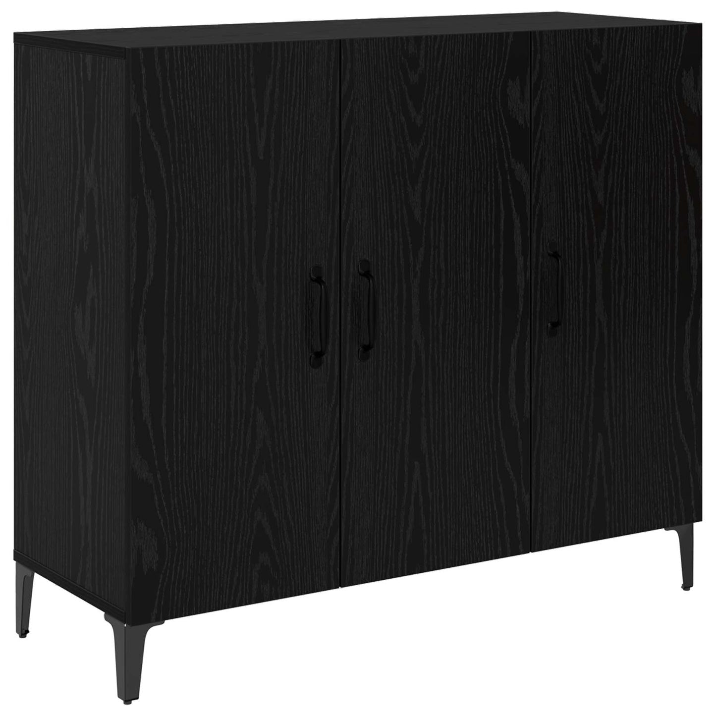 Sideboard Sort eg 34 x 90 x 80 cm Konstrueret træ